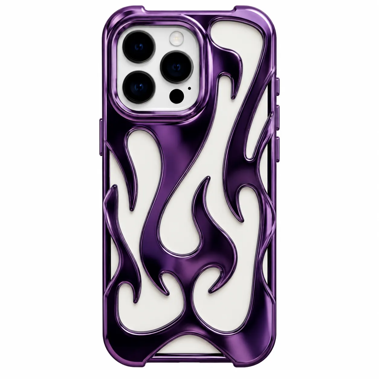 Metallic Flame Design Case